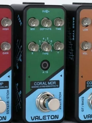 Valeton Coral Mdr Digital Chorus Modulation Delay Reverb Multi Effects  Pedal De Guitarra : : Instrumentos Musicais