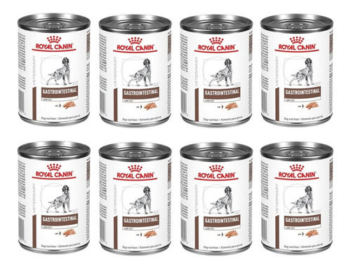 8 Latas Royal Canin Gastrointestinal Low Fat Para Perro 