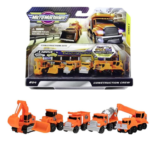 Micro Machines Mmw0021 Paquete De Equipo De Construcción, In