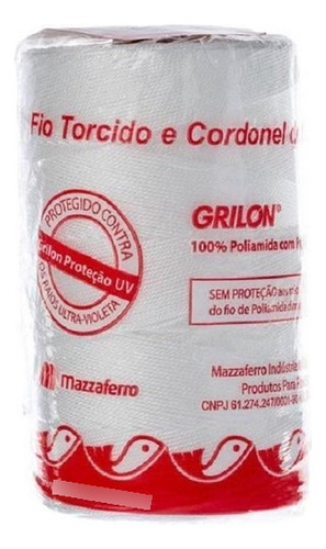 Fio Torcido Grilon Branco 210/12 200 Gramas Kit 5 Unidades