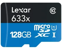 Comprar Memoria Lexar Micro Sdxc Uhs-l 128gb 633x 95mb\u002Fs 4k Full Hd