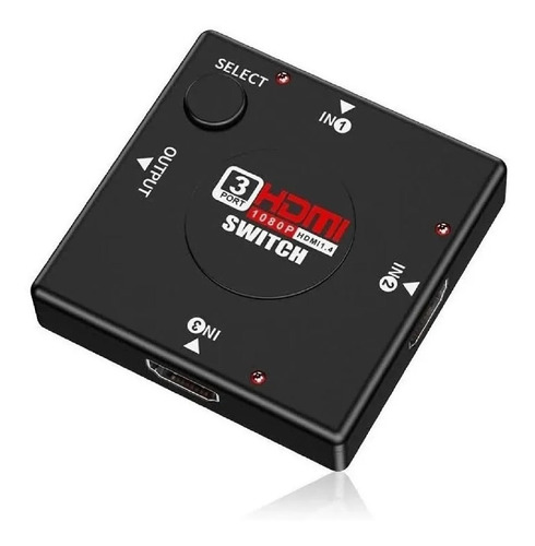 3 Port 1080p Hdmi Switch Splitter Hub Hdtv / Crisol Tecno