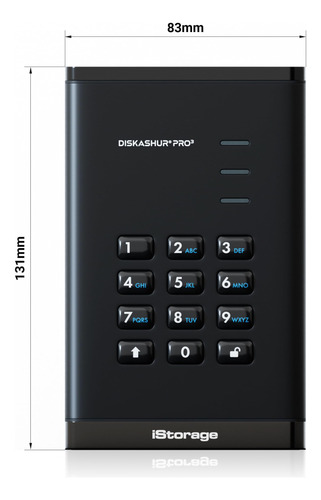 Disco Duro Portátil Seguro Istorage Diskashur Pro3 Hdd 1tb