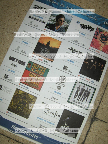 Noel Gallagher Poster Entretenimiento Ocesa De Coleccion (Usado)