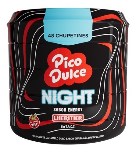 Nuevo! Chupetin Pico Dulce Night Energy Pote X48 Sin Tacc