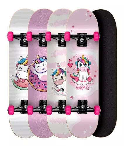 Skate feminino menina anime annie lol semi profissional iniciante