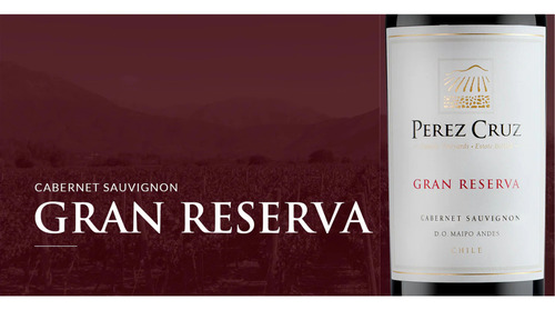 Vinho Chileno Tinto Perez Cruz Gran Reserva Cabernet Sauvignon 750ml
