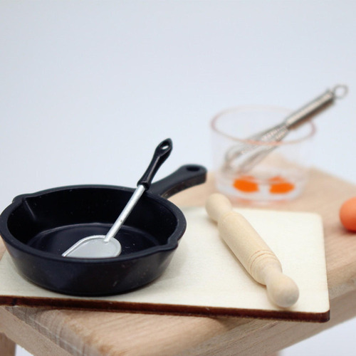 7 Piezas 1/12 Casa De Muñecas Cocina Utensilios De Cocina