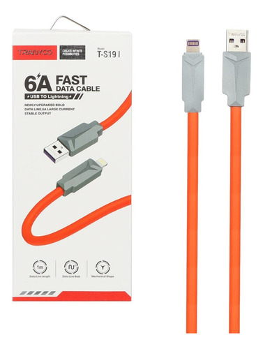 Pack De 10 Cable De Carga T-s19i De 6a Revestido Para iPhone