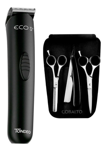 Patillera Trimmer Tondeo Eco S + Set Tijeras De Corte Cobalt