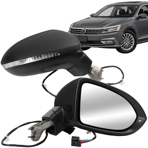 Retrovisor Passat 17 18 19 Elétrico Com Pisca Aquecedor