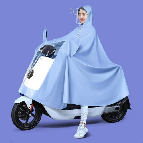 Capa De Chuva Carro Elétrico Motocicleta Simples Duplo