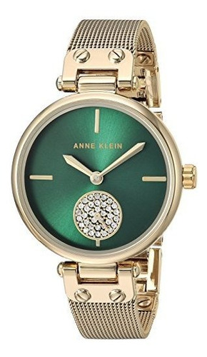 Reloj Con Malla Y Cristales Anne Klein 