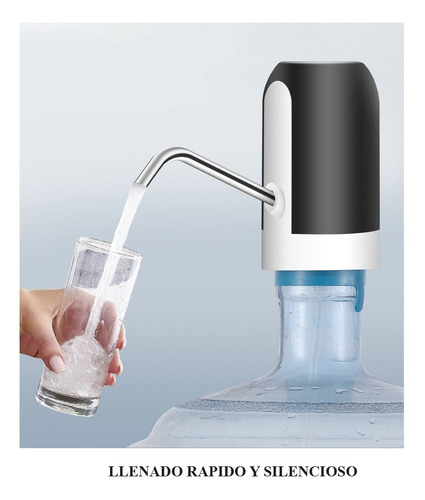 Imagen 8 de 10 de Dispensador De Agua Portatil Usb Bomba Dispensa Agua Bidones