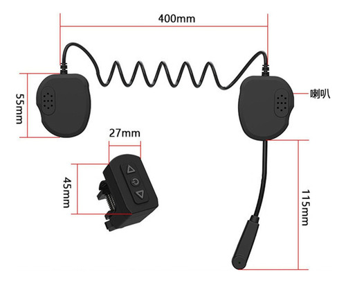 Moto Control Remoto Bluetooth Casco Auriculares Altavoces