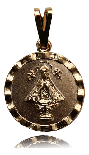 Uzzy | Dije Virgen De La Caridad Diamantada Chapa De Oro 22k