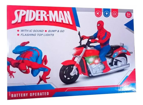 Hombre Araña Spiderman Motocicleta Vehículo 7126 Toy Maker