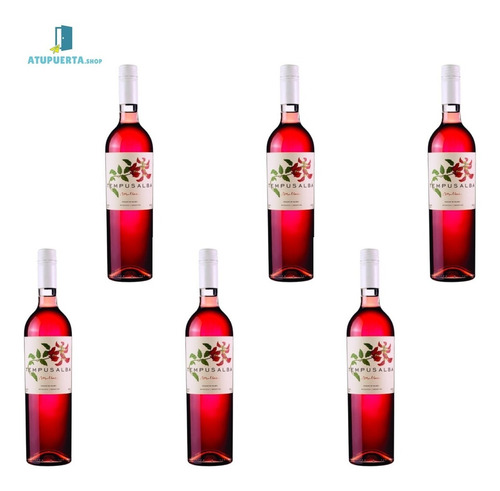 Imagen 1 de 3 de Vino Rosado Tempusalba De Malbec 2021 X 750ml Caja X 6