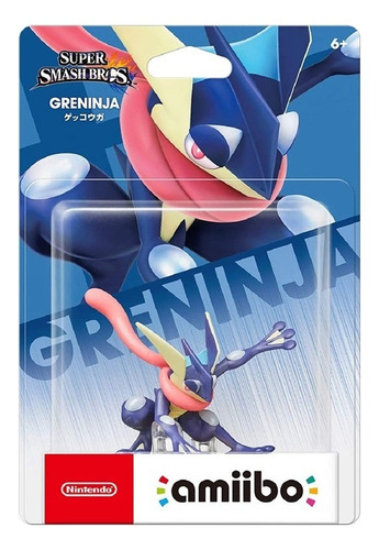 Figura Amiibo Original Greninja Pokémon Super Smash Bros