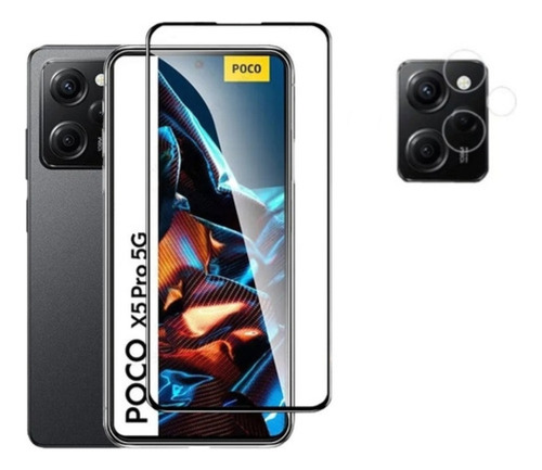 Pack Mica De Vidrio + Camara / Xiaomi Poco X5 Pro 5g