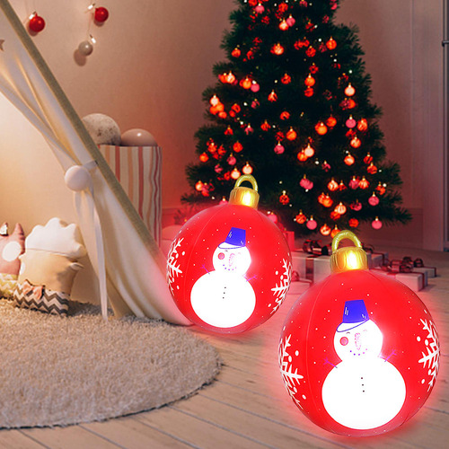 Sd Bola De Natal Inflável De Pvc Iluminada Que Fica Firme