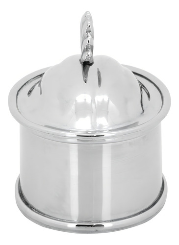Joyero Home&co Amne de metal plateado, 9 x 10 x 8 cm