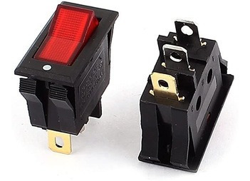 Switch Interruptor On/off Led 120v 3 Pin De Empotrar