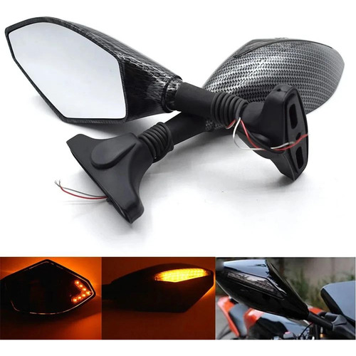 Espejo Retrovisor Led Para Kawasaki Zx6r/zx636/zx6rr 2001-04