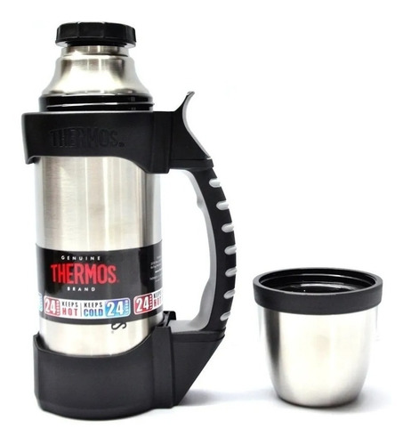 Termo 1 Litro Acero Inoxidable C/ Manija Lateral Thermos Itu