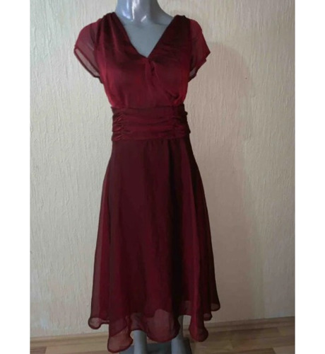 Connected Apparel Vestido Vino Talla 16