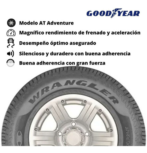 Paquete 2 Llantas Goodyear 215/75r15 106/103s Wrangler Adven