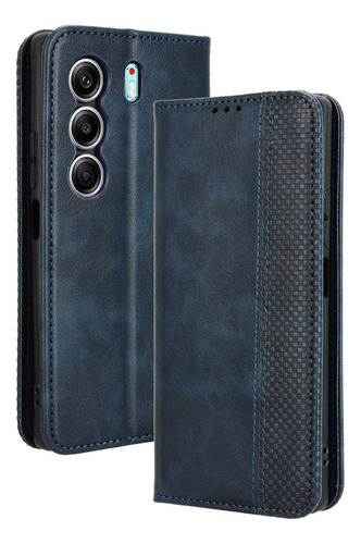 Funda Para Tecno Camon 40 Pro Adsorbible Cuero Vaina+mica
