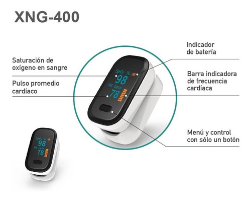 Imagen 5 de 7 de Oxímetro Pulso Dedo Certificado Médico Hogar Deportivo