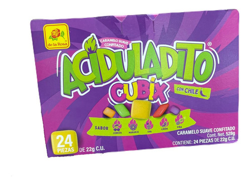 De La Rosa Acidulado Cubix 24pz