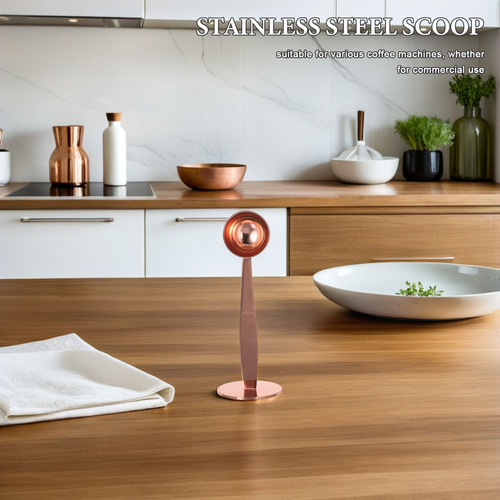 Coffee Scoops Tamper: 1 Cucharada De Acero Inoxidable -