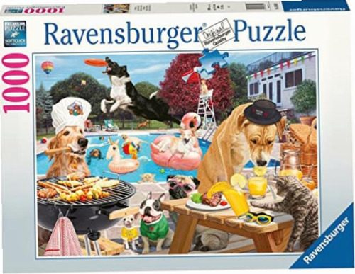Quebra-cabeça Ravensburger Dog Days Of Summer de 1000 peças
