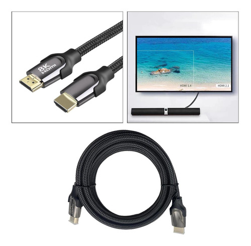 Imagen 7 de 12 de Cable Conector De Pantalla De Alta Definición De Tv 1,5 M