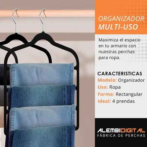 Perchas para Pantalones de Terciopelo