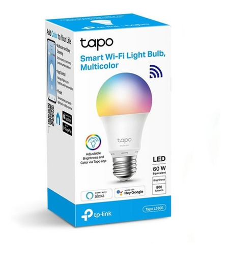 Foco Tp-link Tapo L530e Smart Wi-fi Light Bulb, Multicolor