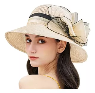 Sombrero De Sol Para Mujer De Ala Ancha Kentucky Derby Sombr