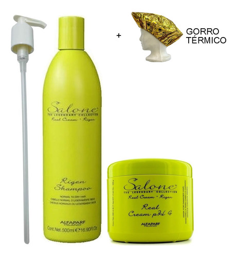Alfaparf Real Cream 500ml Cabello Dañado/shampoo Rigen 500ml