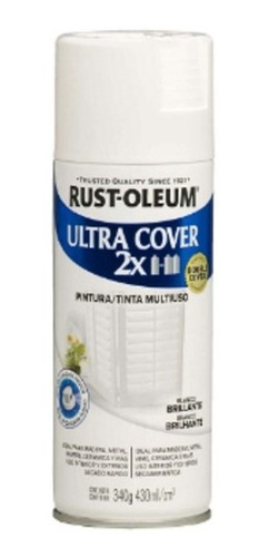 Pintura Aerosol Spray Cover Rust Oleum Blanco Brillante X340