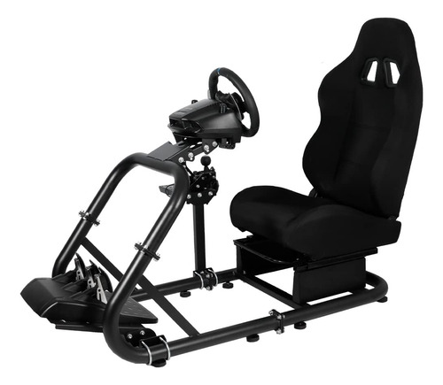 Marada Racing Simulator Cockpit Stand Asiento Negro Soporte