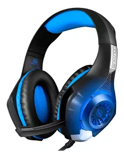 Audifonos Diadema Gamer Headset Xbox One S X Ps4 Nintendo Switch Necnon Con Adaptador Para Pc Color Azul