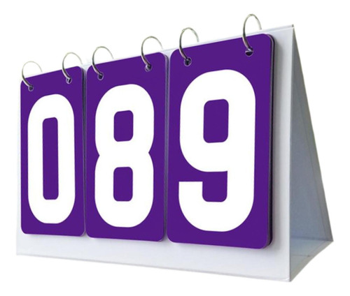 Marcador Deportivo Flip Number Score Board Para FĂștbol