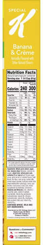 Cereal Kellogg's Importados Varios Sabores Special K Banana And Crème
