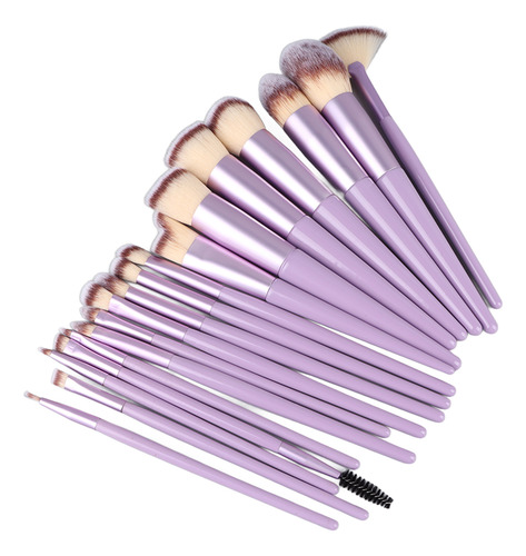 18pcs Makeup Brush Set Artificial Fiber Fashionable Soft Syn