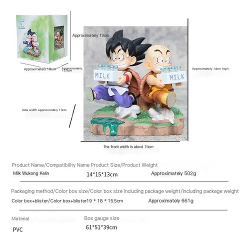 Figura Dragon Ball Repartidor De Leche Infancia Goku Krilin