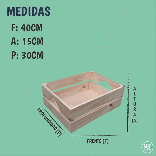Imagen 2 de 6 de Cajones De Verduras 40x30x15 Somos Fabricantes Mundo Pino