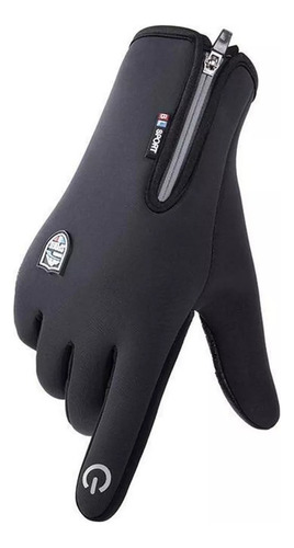 Guantes Moto Tactil Neoprene Tactico Termico Cierre Polar